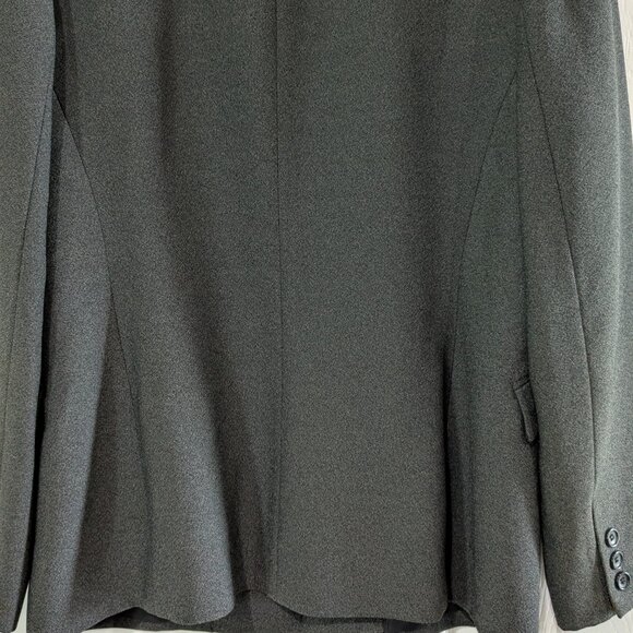 Alfani Women's Gray Two‑Button Blazer, Size 10, Notch Collar, Fully Lined - Picture 8 of 13